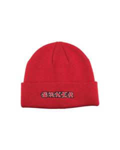 BAKER FLAMES BEANIE RED