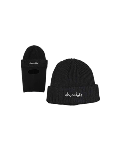 CHOC OG CHUNK BALACLAVA SKI MASK BEANIE BLACK