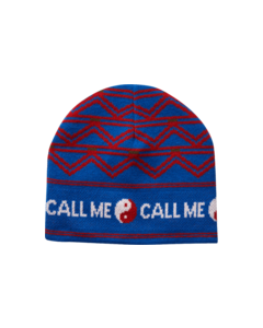 CALL ME 917 SNOWFLAKE BEANIE BLUE