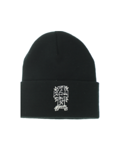 DT GONZ CROSS BEANIE BLACK