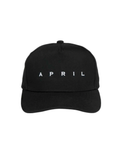 APRIL EMB LOGO HAT ADJ-BLK/WHT