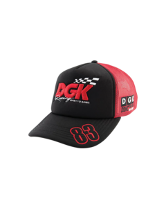 DGK SAKURA TRUCKER MESH ADJ-BLACK/RED