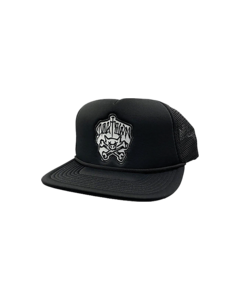 DOGTOWN PIG AND BONES MESH HAT ADJ-BLACK/BLACK