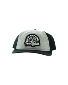 GHOST/SHIP INSIGNIA COTTON HAT ADJ-BLACK/GREY