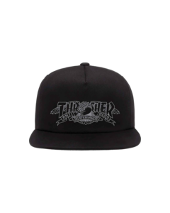 THRASHER ANTI-HERO MAG BANNER HAT ADJ-BLACK