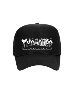 THRASHER ANTI-HERO PIGEON MAG TRUCKER HAT ADJ-BLK