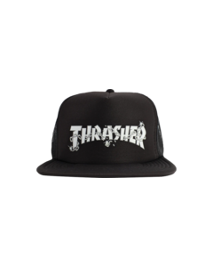 THRASHER DANIEL SHEPARD CHAINS TRUCKER HAT ADJ-BLK