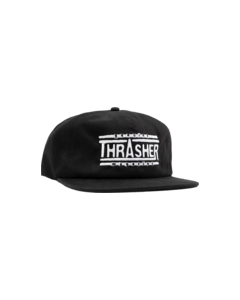 THRASHER GENUINE LOGO HAT ADJ-BLACK/WHT