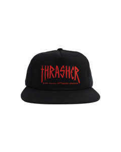 THRASHER TOY MACHINE SCRATCH HAT ADJ-BLACK