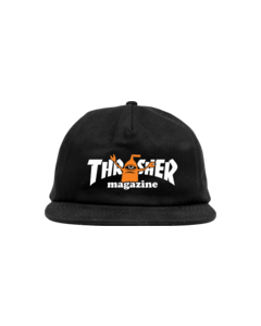 THRASHER TOY MACHINE SECT HAT ADJ-BLACK