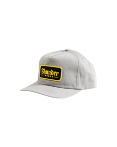 THUNDER SCRIPT PATCH HAT ADJ-GRAY/GOLD