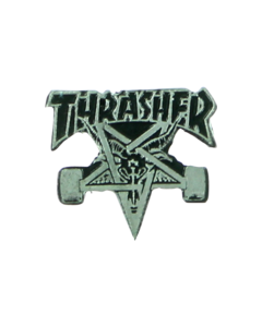 THRASHER SKATEGOAT LAPEL PIN SILVER