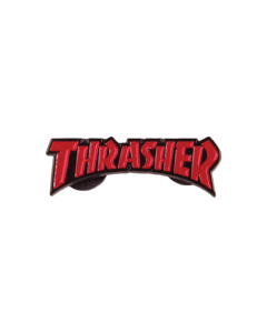 THRASHER LOGO LAPEL PIN RED/BLK