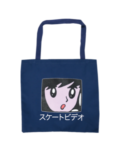 QUASI VIDEO CANVAS TOTE BAG NAVY