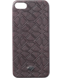 DIAMOND SPLIT LEATHER IPHONE5 CASE BURGUNDY sale