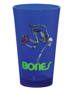 PWL/P SKATEBOARDING SKELETON PINT GLASS BLACKLIGHT