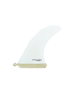 O&E HONEYCOMB SINGLE FIN 8" WHITE