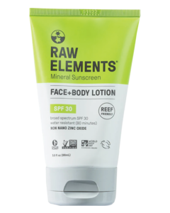 RAW ELEMENTS ECO FORMULA 30+ LOTION TUBE 3oz