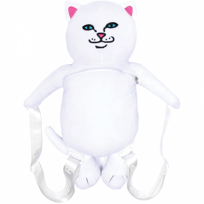 Rip N Dip Lord Nermal Plush Backpack White 0892